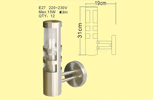 ĐÈN TƯỜNG THÉP NHẬP KHẨU ROL216